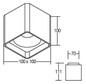 LED-Anbaustrahler 12,5W QUBIC 3000K 1LED 1130lm Konv Alu IP20 ws mt 100x100x111mm