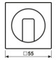 Zentralplatte Jalousie AS/A aws glz Symbol Jalousie