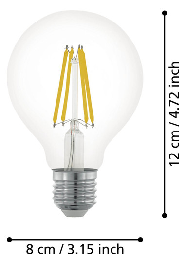 EGLO Leuchtmittel E27-LED G80     110023 