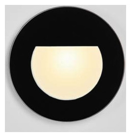 LED-Orientierungsleuchte 2W 3000K 35lm sw Konv 1LED elektr.Trafo IP20 Scheibe