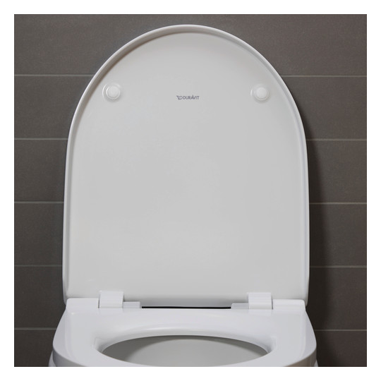 Duravit Wand-WC Set No. 1 mit WC-Sitz, Rimless, weiß