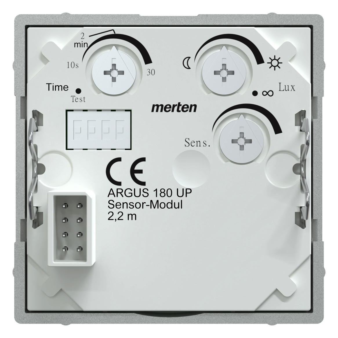 Präsenzmeldersensor UP System M UP 180° alu 2,2m IP20 Vernetzbar
