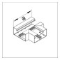 T-Stück GEB-K 68x170mm UT Kst ver-ws RAL9016 unbeh
