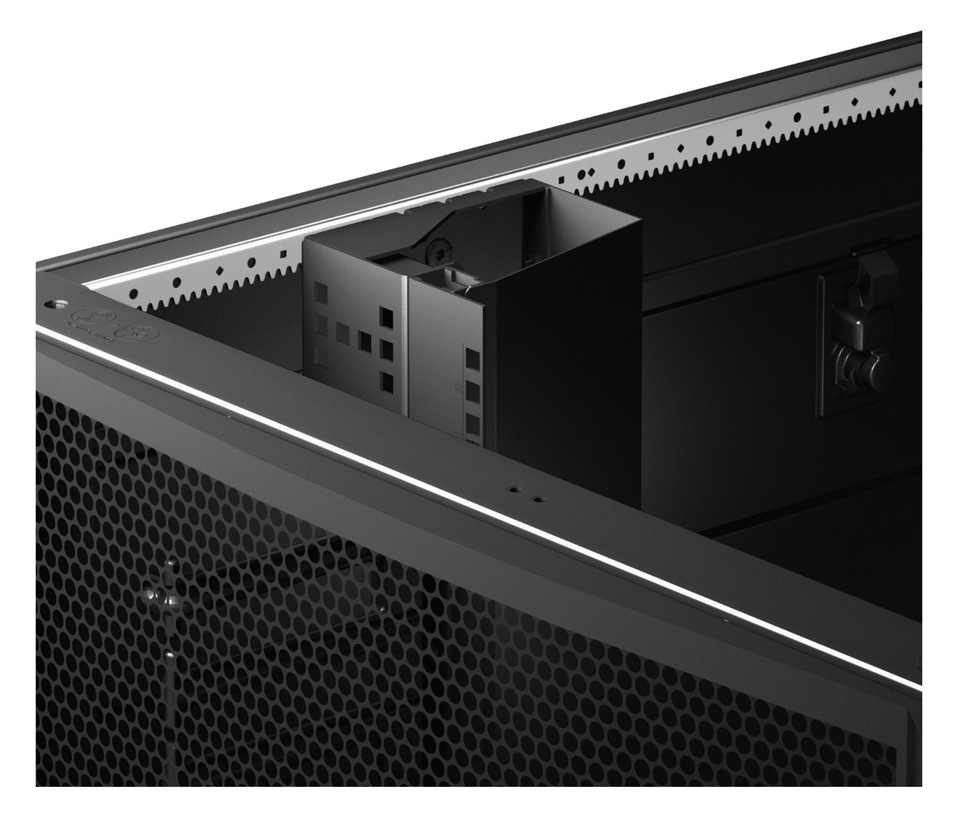Netzwerkschrank 48HE B750xH2258xT1200mm IP20 Mit rückseitiger Tür pulverbesch