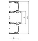 Geräteeinbaukanal Kst 210x68mm gra-sw RAL9011 GEB-K gra/sw unbeh 11300qmm