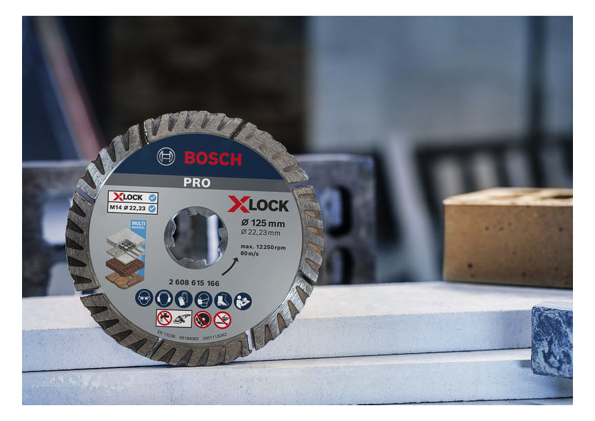 PRO Multi Material X-LOCK Diamanttrennscheibe, 125mm, Twin Pack