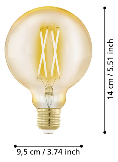 EGLO Leuchtmittel E27-LED G95 4W  110064 