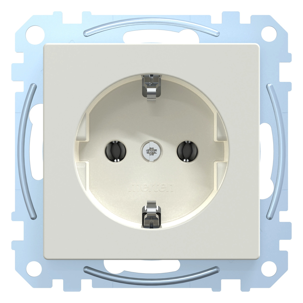 Steckdose 1f polws glz System M UP IP20