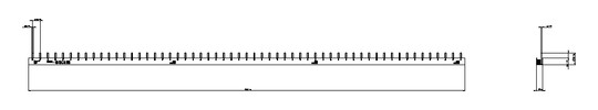 Phasenschiene 3ph 18mm 1016mm 10qmm 63A Stift Isoliert