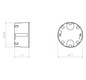 Hohlwanddose Ø68x41mm Kst rnd IP3X