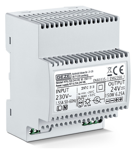 GEZE NETZTEIL NT 6.25A-24V HS     192113 