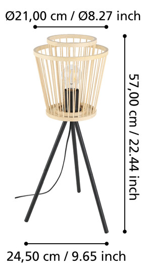 EGLO Tischleuchte/1 E27            43854 