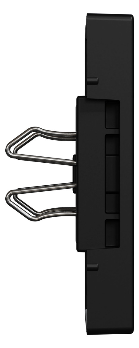 Zentralplatte USB sw einrasten m.Aufdr m.Beschr.Feld