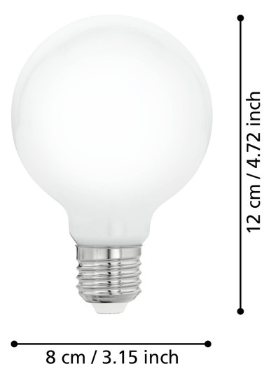 EGLO Leuchtmittel E27-LED G80 9W  110039 