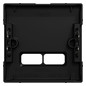 Zentralplatte USB sw einrasten m.Aufdr m.Beschr.Feld