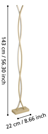 EGLO LED-Stehleuchte Holzoptik    901107 
