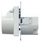 Fi-Steckdose 1f akws glz System M UP m.BS IP20 aktivweiß