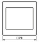 Lichtsignal aws LS Aufs LED UP IP20 230V LED nicht austauschbar m.LM