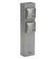 Steckdosensäule Metall ed 2Steckd edst 300x70x50mm IP44