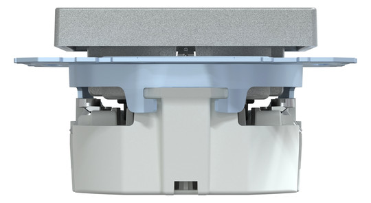 Steckdose 1f alu mt System M UP m.BS EDV Mit erhöhtem Berührungsschutz IP20