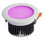LED-Einbaustrahler 23,55W QILE 3000K Alu 966lm Konv ws 36LEDs RGBW IP43 mt