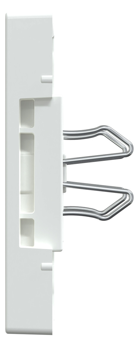 Zentralplatte USB 2f akws Klemmbef m.Aufdr aktivweiß