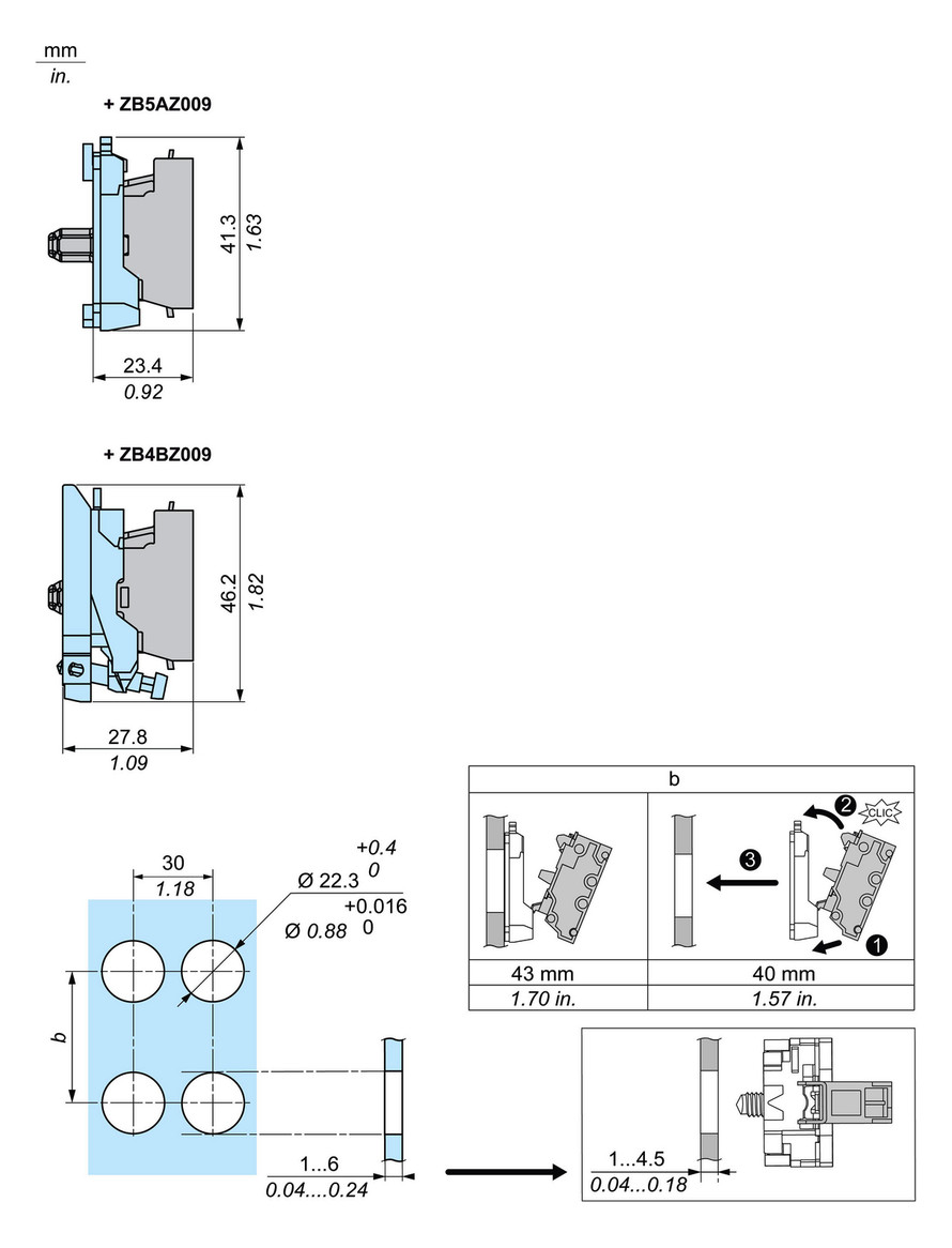 Lampenfassungsblock LED UC Frontbef ws 24V