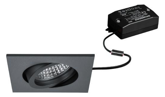 LED-Einbaustrahler 6W 3000K 730lm Konv ti mt 1LED Alu IP20 RF:hochglänzend