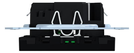 Raumtemperaturregler UP System M KNX m.Abdeckpl Mit Vor-Ort Bedienung