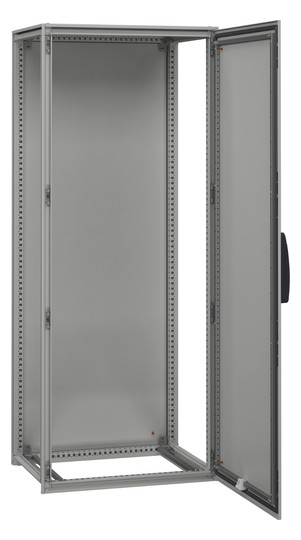 Standschrank ST IP55 B800xH1800xT500mm pulverbesch RAL7035 Koppelbar