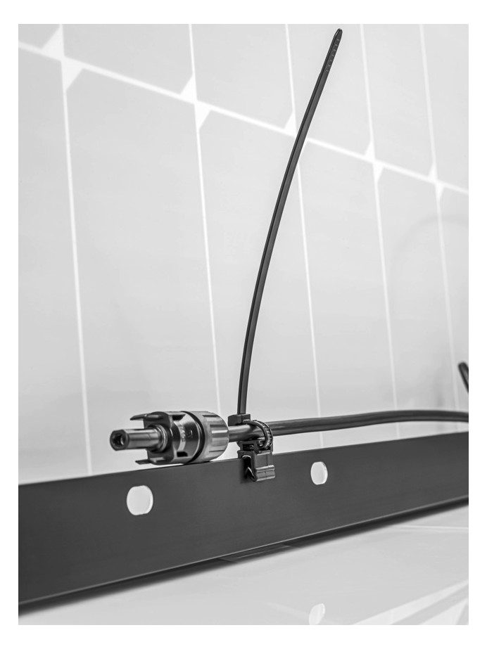 Kabelbinder L200mm sw 4,6x1mm hfr PA -40-85°C Polyamid (PA) KstZunge/Nase
