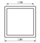 Einbaurahmen 1f aws glz LS / LS 990 Kst f.GEB-K Unterputzmontage Duropl