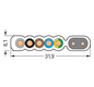 PVC-Steuerleitung Serie 897 5G2,5 vi Polyvinylchlorid (PVC) Farbe -15-90°C