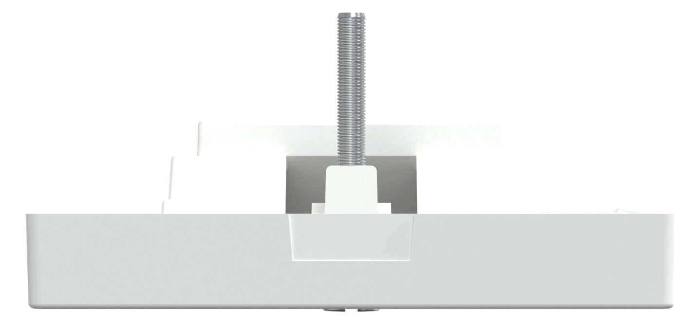 Zentralplatte UAE/IAE 1f System M akws Schraubbef aktivweiß