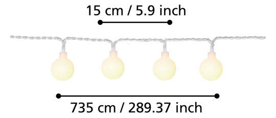EGLO Außen LED-Lichterkette/50    900239 