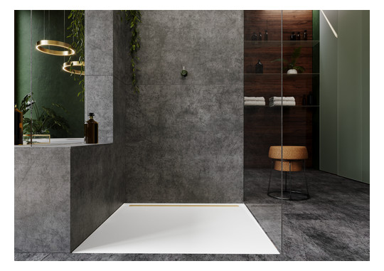 Kaldewei Duschwanne NEXSYS 2625 80x160cm, bodeneben, schwarz