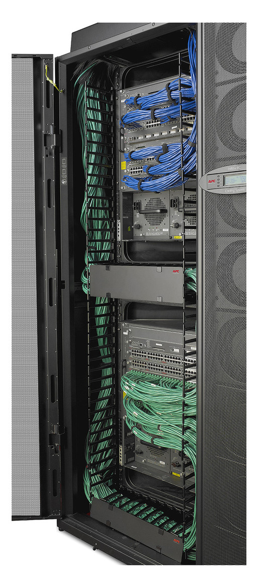 Netzwerkschrank 48HE B750xH2258xT1200mm IP20 Mit rückseitiger Tür pulverbesch