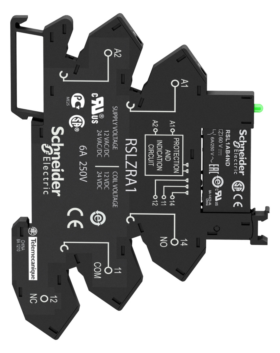 Schaltrelais 1W IP40 6,2x78,6x101mm Federzugans
