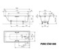 Kaldewei Badewanne PURO STAR 698 190x90cm, Standard, manhattan
