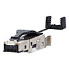 Modular-Stecker Cat6 RJ45 26-22AWG Litze Feldkonf Schirm massiv f.Rundkabel sw
