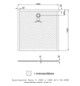 Hoesch Mineralguss-Duschwanne Muna 140 x 140 x 3 cm, weiß, Solique, Antirutsch