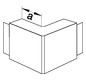 Außeneck LF-K 110x61mm 90° ver-ws Kst RAL9016 HFT hfr
