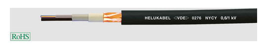 HELU NYCY 0,6/1kV 2x6 re/6qmm      32205 
