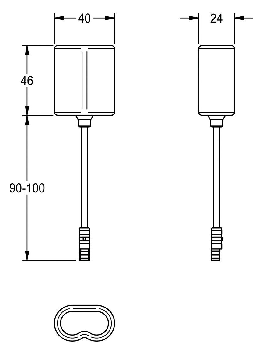 AR Batteriefach, F3, mit Batterie 6 VDC
