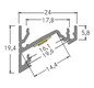 Eckprofil alu Alu 1000x24x19,4mm