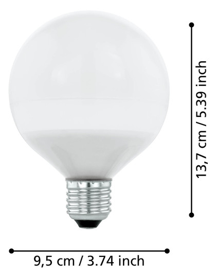 EGLO Leuchtmittel E27-LED G95 12W  12267 