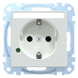 Steckdose 1f akws glz System M UP m.BS IP20 aktivweiß Überspannungss