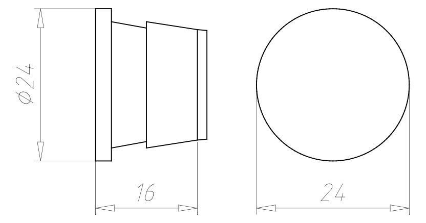 Rohrverschlussstopfen Kst Ø25mm Geeignet für f.flexible Rohre f.starre Rohre sw