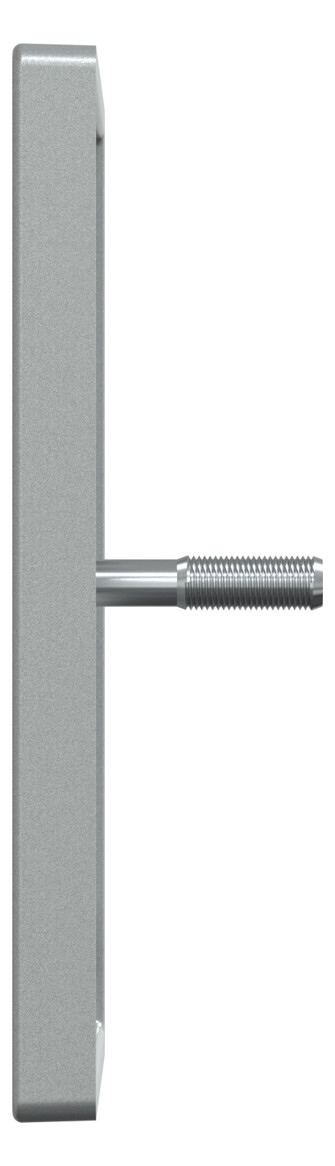 Zentralplatte Sat/TV/Radi System M alu Schraubbef 4f