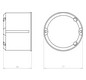 BSdose E90 HW Ø74x54,5mm Kst IP3X rnd Brandschutzdose Ger/VerbDose/kast